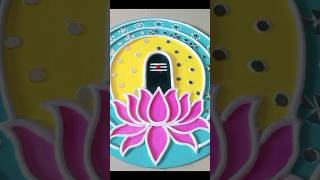 DIY Lippan art #Shivling #shorts #diycrafts #shortvideo #youtubeshorts #diyhomedecor