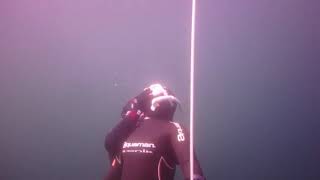 free diving AIDA2 training .depth 10m  rescue tranning.  in  양양.