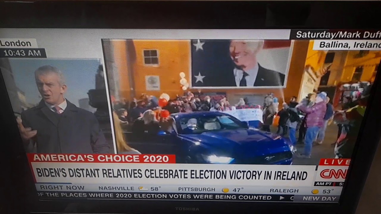 Sleepy Joe Biden's cousin in Ireland celebrate election victory