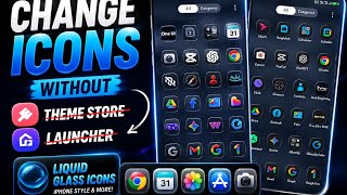 Change App Icons Without Theme Store or Launcher! 😱 | Realme, OPPO & OnePlus (Liquid Glass Icons)... screenshot 4