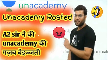 Unacademy Exposed ! A2 sir Rosting unacademy in live.#unacademy_rosted #A2sir|vedantu|physics wala