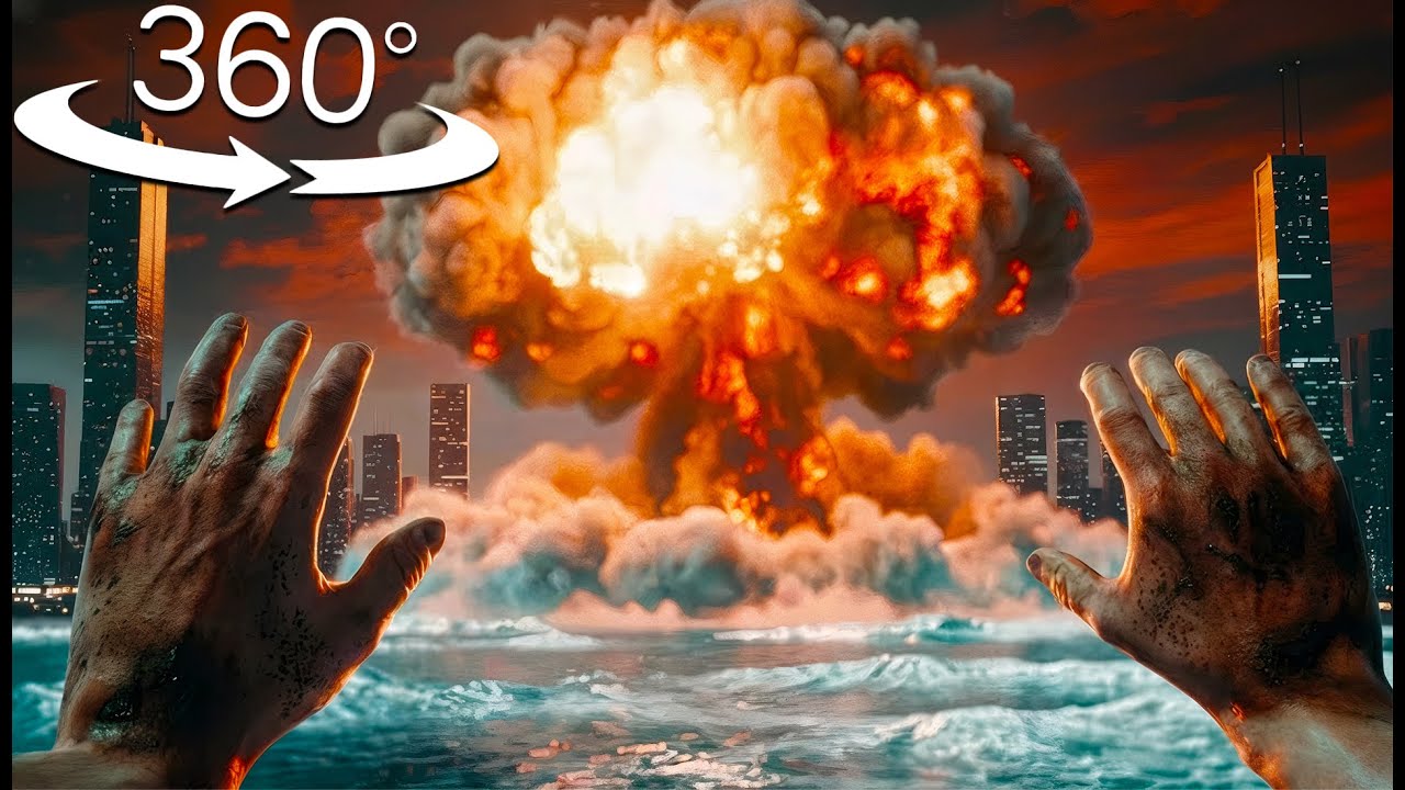 NUCLEAR BOMB Explosion Simulation In 360° | VR / 8K