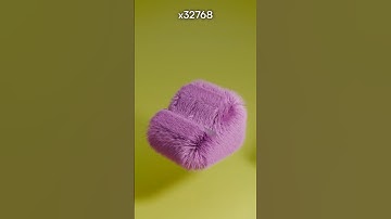 Really Satisfying Fur Simulation #satisfying #asmr #3d
