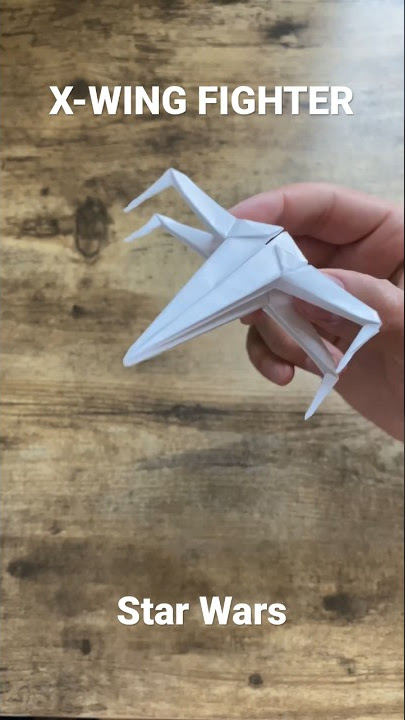 Star Wars X-Wing Fighter origami tutorial | Darth Vader Origami Paperart | Skywalker plane origami