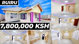 I FOUND THIS BEAUTIFUL 3 BEDROOM OWN COMPOUND BUNGALOW IN RUIRU MATANGI SELLING AT 7.8 MILLION KSH