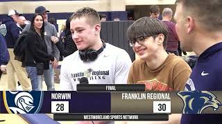 Franklin Regional coach Matt Lebe, Cohen Buccicone & Salvatore Colangelo Postmatch Interview 1.21.26