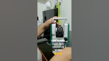 Tutorial pasang loop Theodolite DT470 #shorts
