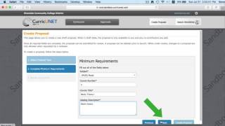 CurricUNET META Tutorial #10: Course Proposals: New Course