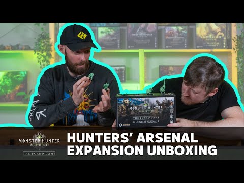 Hunters' Arsenal Unboxing - Monster Hunter World: The Board Game