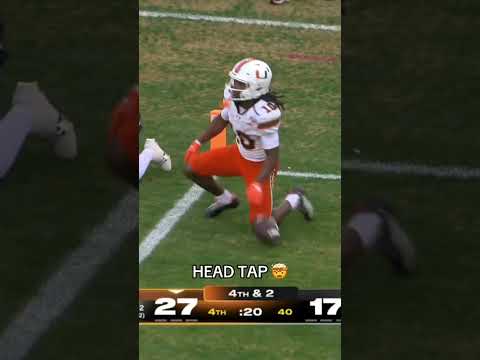 Hit the “nite nite” celly after icing the game 🤧 #miamihurricanes #accfootball #collegefootball