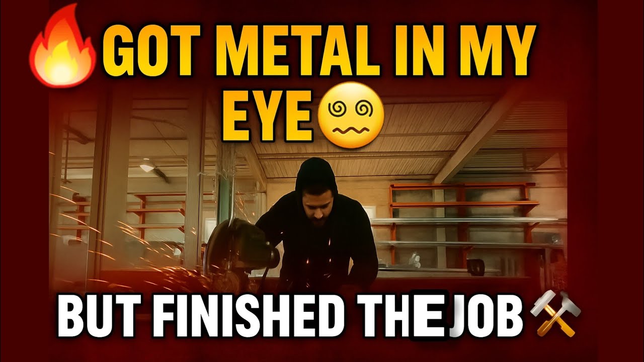 ⚡ Got Metal in My Eye While Building a UPVC Window Frame! (Still Finished Strong!)