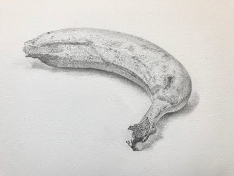 初心者デッサン講座 1/3 「バナナ」 - YouTube