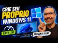 CRIEI Meu PRÓPRIO Windows 11 SUPER LEVE! 😱