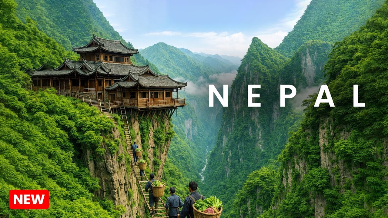 Unseen Nepal | Why Nepali Farmers Build House Top of The Hill | 4K Travel Documentary