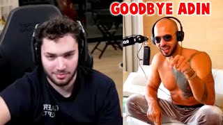Andrew Tate hangs up on Adin Ross after trying to teach him a lesson