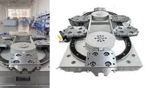 6 Station Circular Guide Rail With Belt Design Automated Production Circulation Conveyor Line
