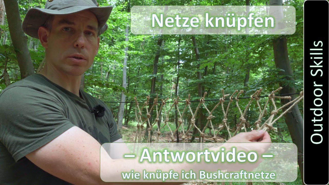 7 vs Wild - Training - Wie knüpfe ich Bushcraft Netze - german - 4k
