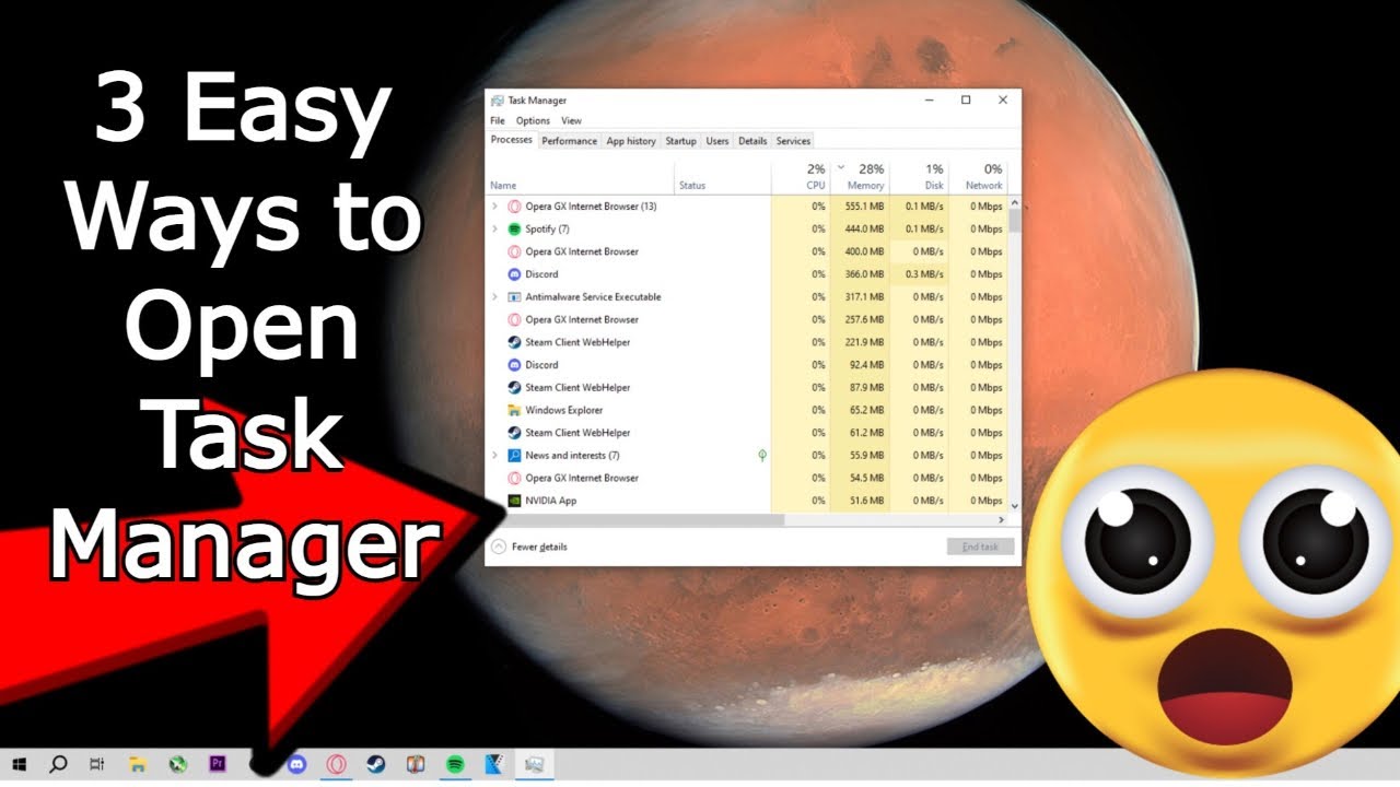How to Open Task Manager in Windows 10/11 – 3 Fast & Easy Methods - YouTube