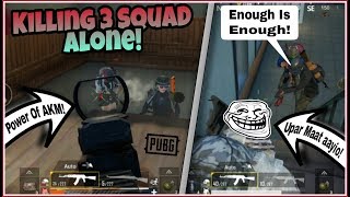 AKM IS INSANE | Killing 3 SQUAD All ALONE! ROUGH Match CHICKEN DINNER | 15 KILLS | Pubg Mobile screenshot 2