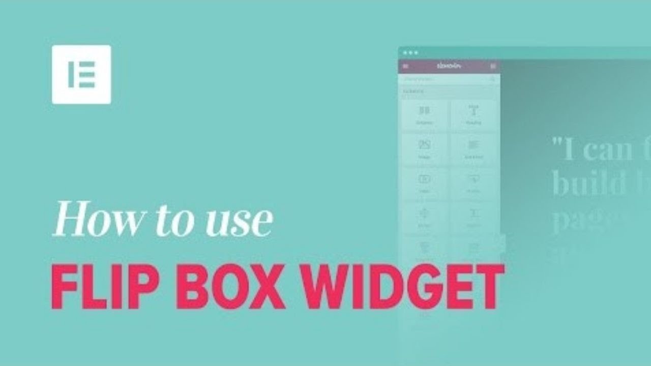 How to Use the Flip Box Widget on Elementor Page Builder [Pro Feature ...