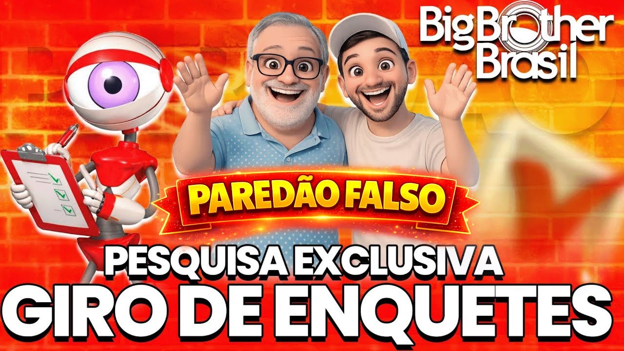EMPATE!!! PESQUISA EXCLUSIVA 7º PAREDÃO. GIRO DE ENQUETES REVELAM QUEM VAI FICAR NO PAREDÃO FALSO...