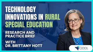 Research and Practice Brief: Technology Innovations in Rural Special Education