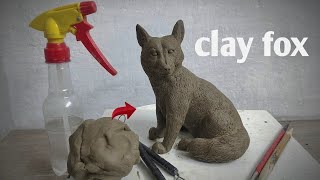 How To Make Fox With Clay | Clay Sculpture Fox | Clay modelling animals