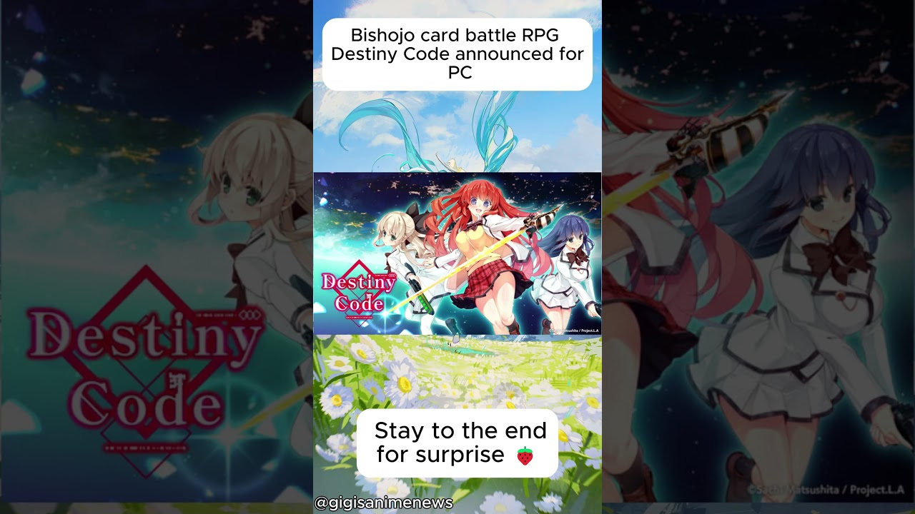 Bishojo card battle RPG Destiny Code announced for PC