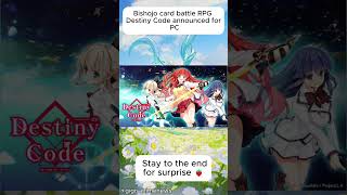Bishojo Card Battle Rpg Destiny Code Announced For Pc