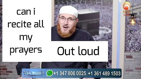 can i recite all my prayers out loud #DrMuhammadSalah #fatwa #islamqa  #hudatv