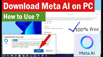 Meta AI for Windows PC | How to download Meta AI on windows pc | How to use Meta AI in PC