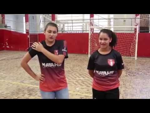 [Atletas da Unisul falam sobre final do futsal feminino de Piên contra União Gramadense]