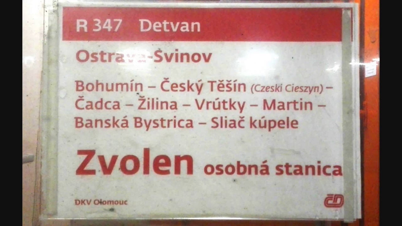 Hlášení vlaku R 347 Detvan || Ostrava-Svinov - 19.12.2016