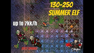 Tibia up to 7kk/h Level 130-250 Summer Elf (PT, PL, ESP Subtitles)