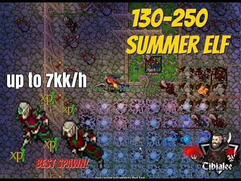 Tibia up to 7kk/h Level 130-250 Summer Elf (PT, PL, ESP Subtitles)