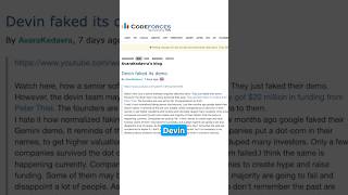 Devin AI is fake 🔻 World's First Software Developer Faked Demo? screenshot 4