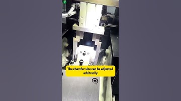 Automatic metal chamfering machine, motor housing plane chamfer