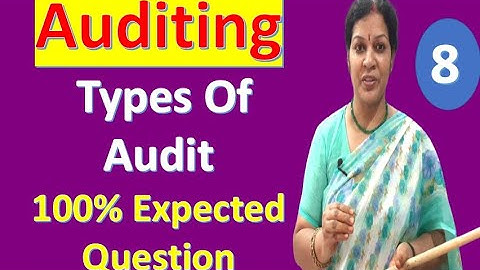 8. "Types Of Audit - 100% Expected Question" from Auditing Subject