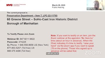 NYC LPC Public Hearing/Meeting 3/28/2023 Part 2