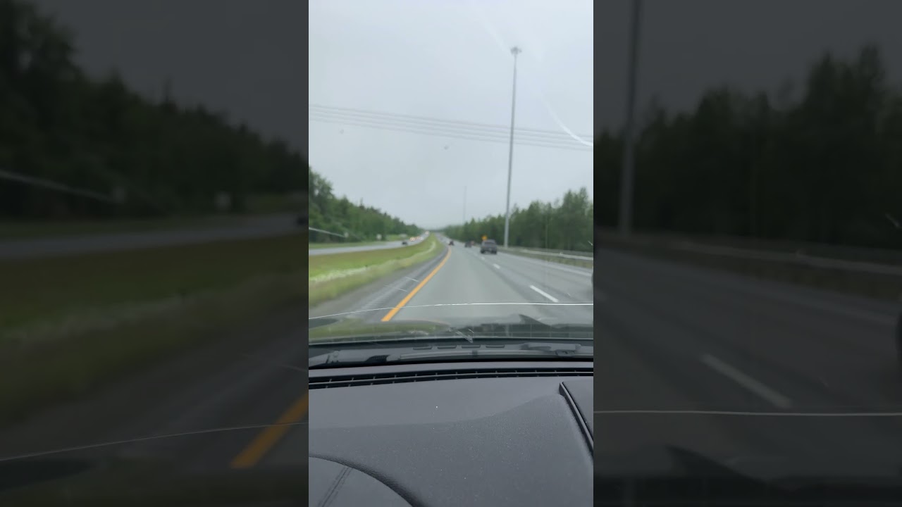 Alaska's Cloudy Morning Hustle:Commute to Work Amidst the Weather 