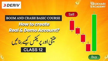 How to create Deriv real and demo account 2023 | Class 12 | Deriv | Boom & Crash Course
