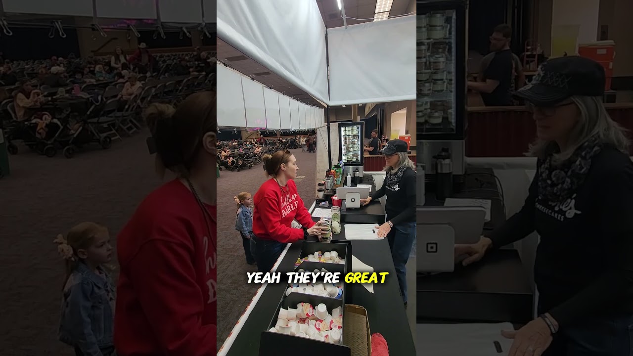 she got 1 Rodeo clown cheesecake & 2 turtles at our booth at the Fort Worth Stock Show & Rodeo