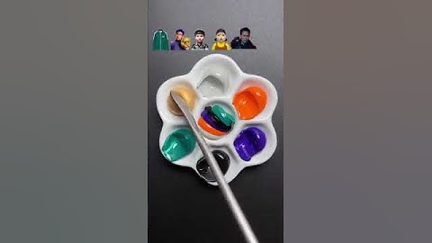 Squid game 2 Squid game colors mixing guess the mix final colour #relaxing #shorts #satisfying