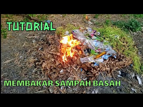 Cara Mudah membakar Sampah Basah