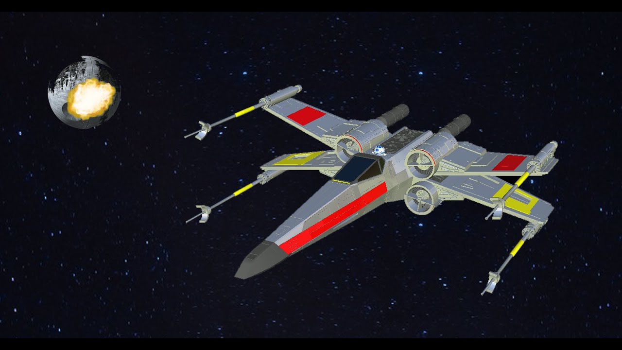 Star Wars X Wing model for Phoenix Flight Sim - YouTube