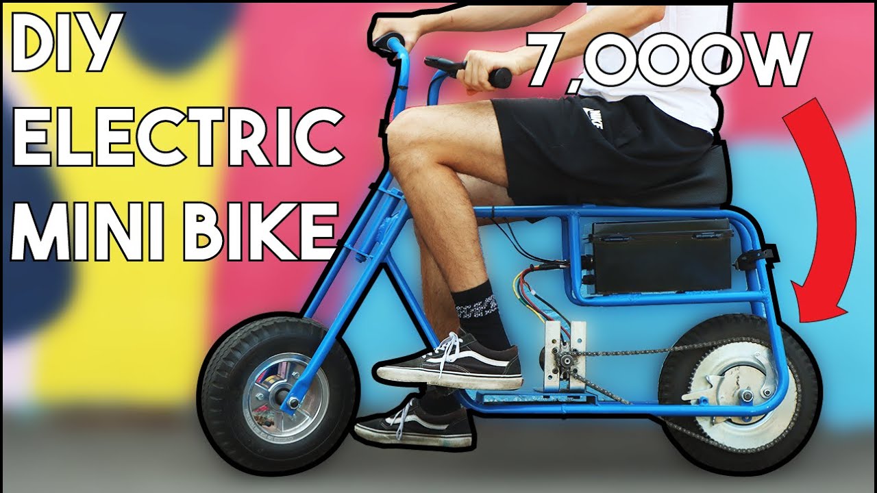 How To Build A Diy Electric Mini Bike V2.0 - 7,000W Insane E-Bike - Youtube