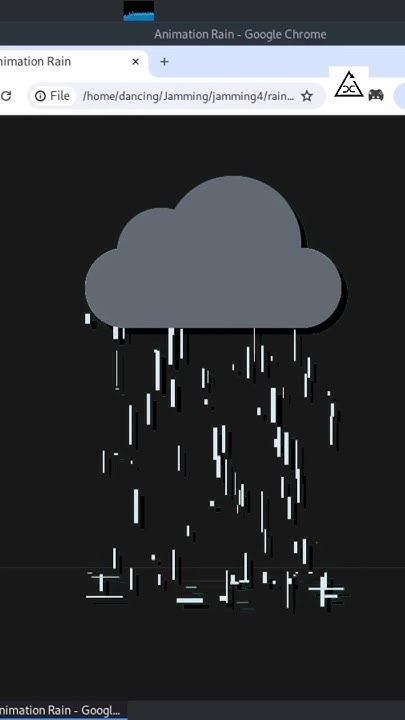 Rain Animation | HTML CSS JAVASCRIPT - II #javascript #shorts #html # ...