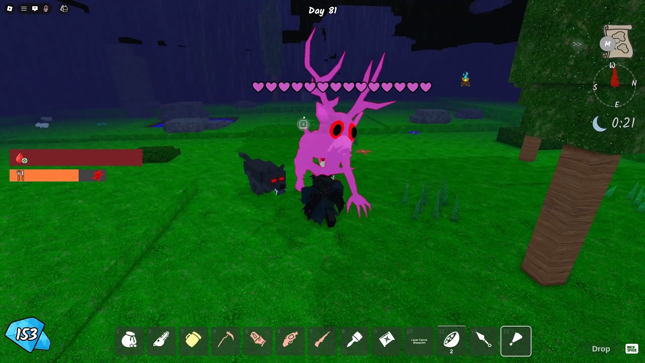 I Gave A Bouquet To THE DEER For VALENTINES NEW UPDATE in 99 Nights in the Forest!