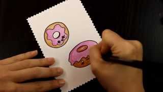 Cómo dibujar donuts kawaii / How to draw a kawaii donuts
