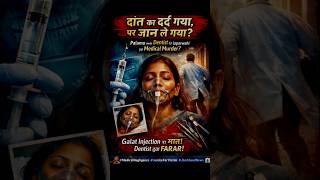🚨Dard ke sath-sath jaan bhi  chali gyi! #medicalnegligence #offence #law #facts #dental #dentist